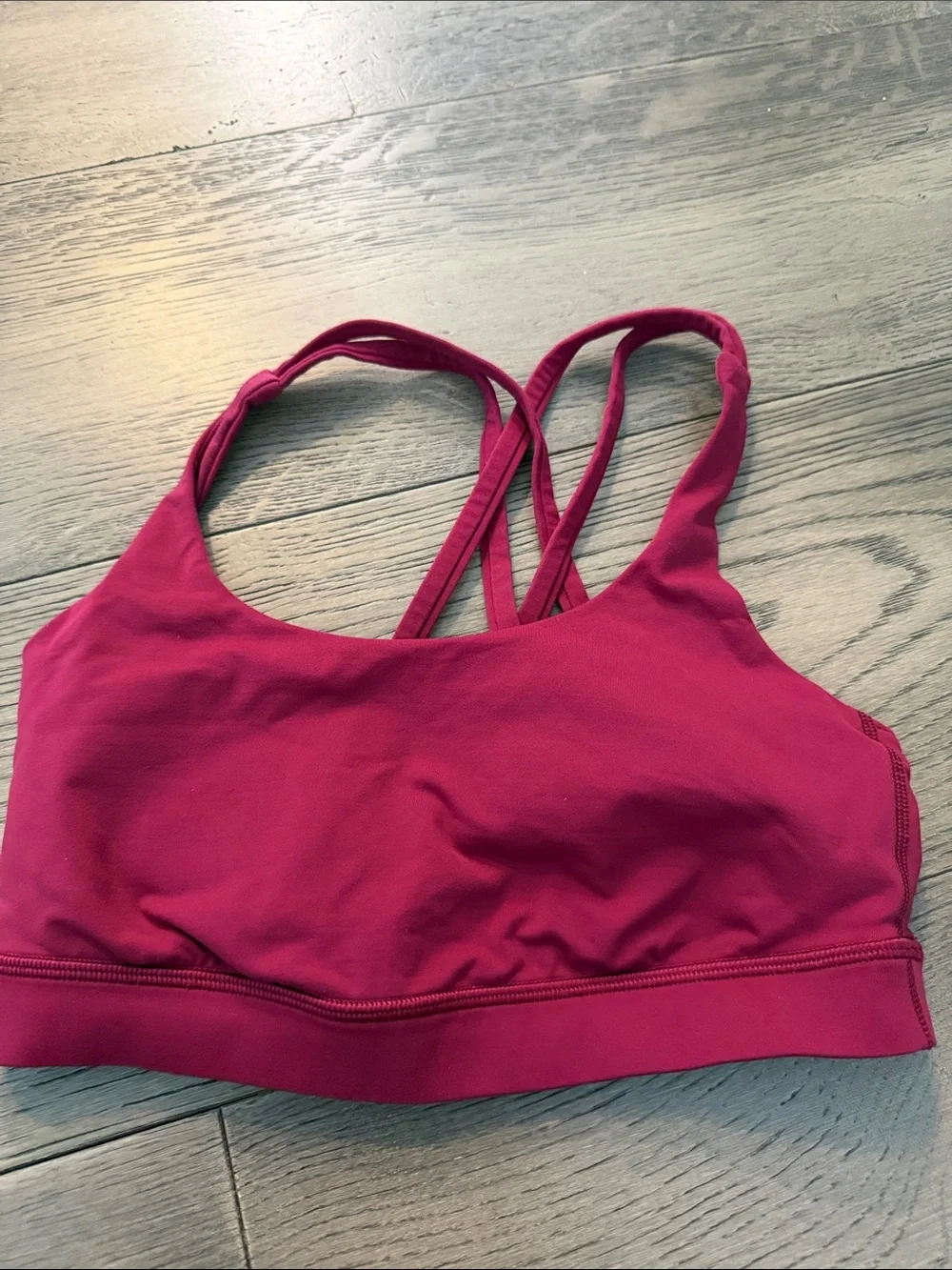 lululemon athletica Strappy Sports Bra in Raspberry
